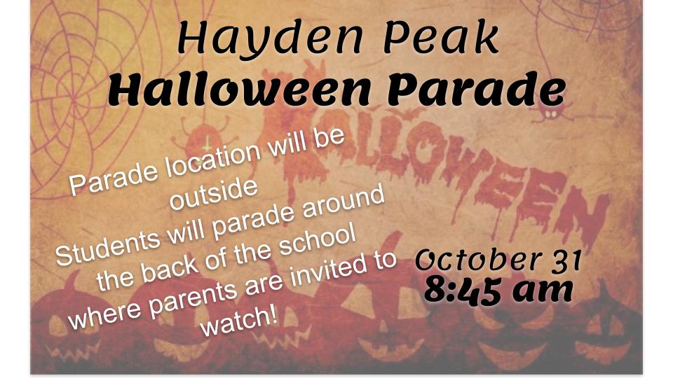 Hayden Peak Halloween Parade