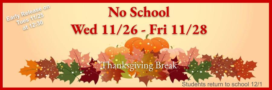 Thanksgiving Recess